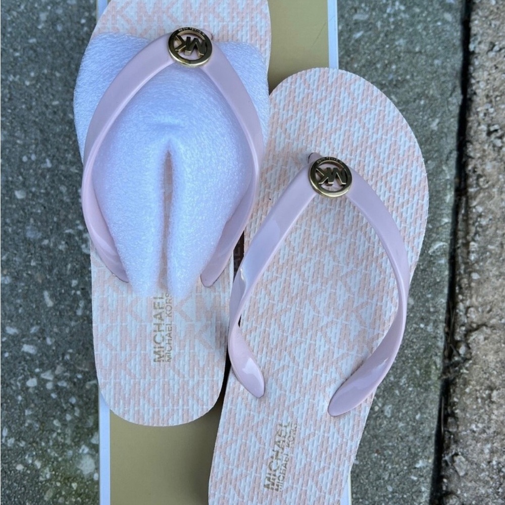Michael Kors Pink Flip Flops